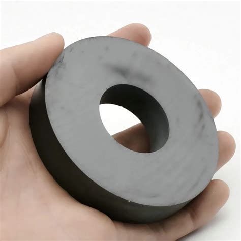 Ferrite Magnet Ring Outer Diameter 80mm 3 Large Grade C8 Ceramic