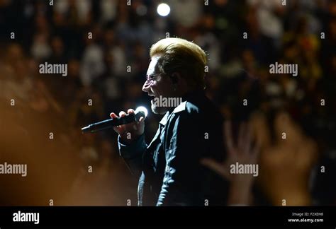 Berlin Germany 24th Sep 2015 Singer Bono Paul David Hewson Of