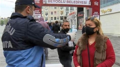 Taksim Meydanı ve İstiklal Caddesi nde maske denetimi başladı Haber 7