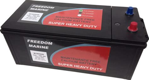 Batterie Marine Calcium Dual Service Et D Marrage V Ah Freedom