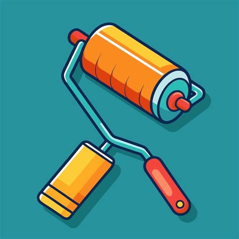 roller drawing vectors illustrations
