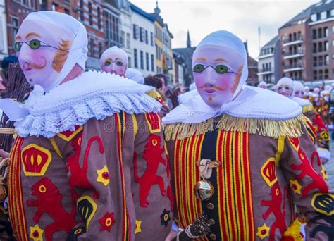 Carnevale 2017 Del Merletto Binche Fotografia Stock Editoriale