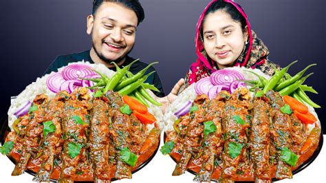 Spicy Huge Fish Curry And Rice Eating Challenge Huge Fish Eating