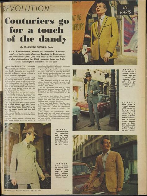 Issue 26 May 1965 The Australian Womens Wee 1960s Fashion Mens Historical Newspaper