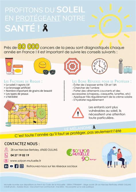 LE MELANOME SENSIBILISATION AU DEPISTAGE PREVENTION SoLyon Mutuelle