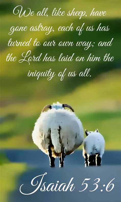 The Living Isaiah Niv We All Like Sheep Have Gone