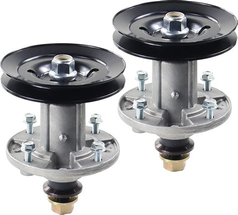 Gelaska 2 Pack Am136733 Spindle Assembly With Uc26511 Pulley Replaces John Deere