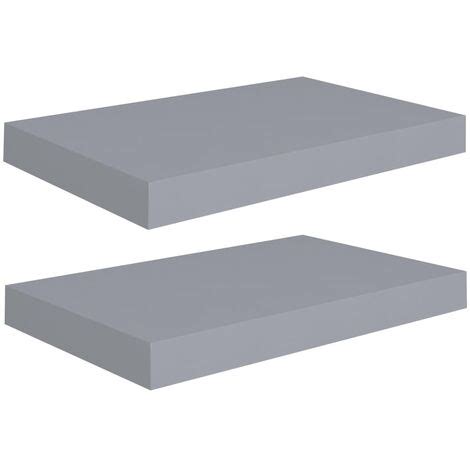 Furniture Limited Estantes Flotantes De Pared Uds Mdf Gris