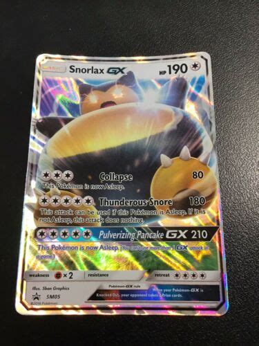 Mavin Snorlax Gx Sm Ultra Rare Holo Pokemon Black Star Promo