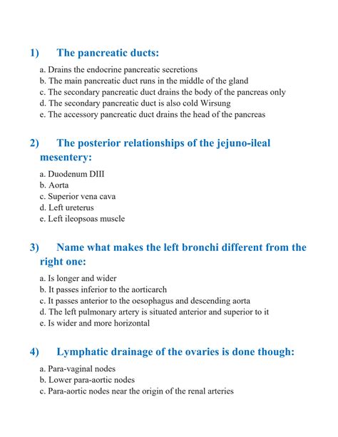 Solution Anatomy Mcqs Thorax Abdomen And Pelvis Studypool