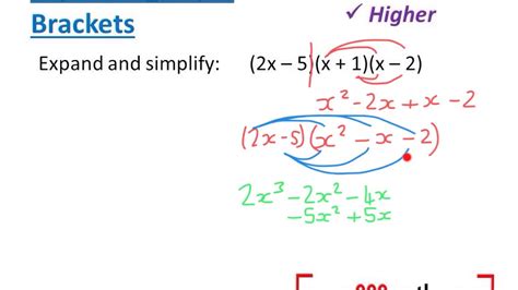 Expanding Brackets Worksheet