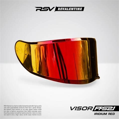 Jual Visor Rsv Ffs Ffc Iridium Red Original Kaca Helm Motor