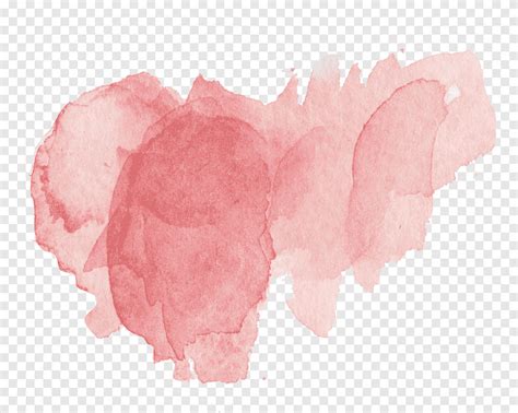 Red Watercolor Effect Watercolor Effect Water Marks Png PNGEgg