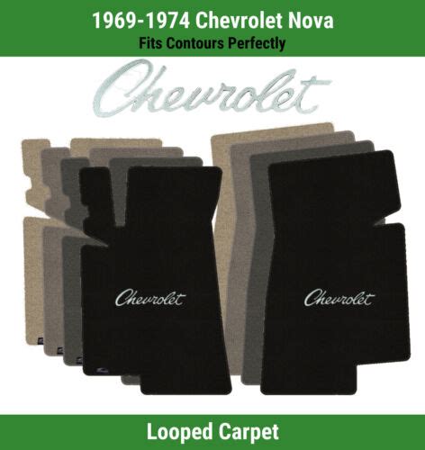 Lloyd Classic Loop Front Mats For Chevy Nova W Silver Chevy