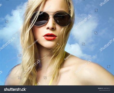 Beautiful Sexy Woman Bikini Sunglasses Blond Stock Photo Shutterstock