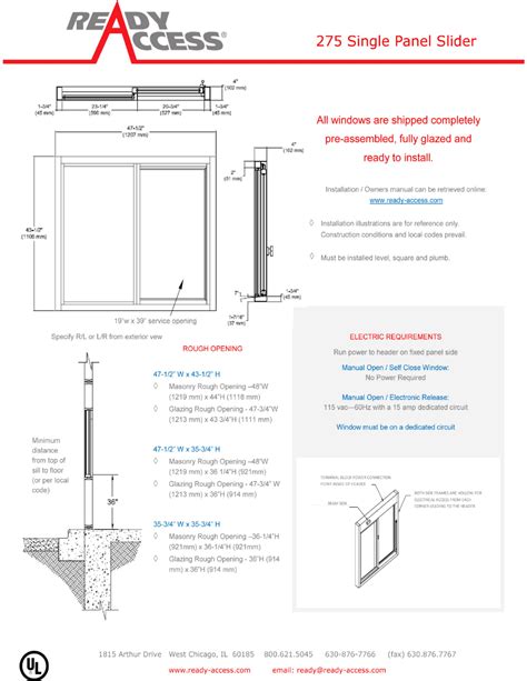 Ready Access Drive-Thru Windows, Catalogs, Cut Sheets | ARCAT