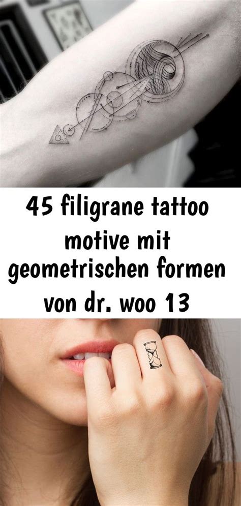 Filigrane Tattoo Motive Mit Geometrischen Formen Von Dr Woo