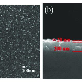 Sem Images Of The Tio Blocking Layer Coated On Ito Glass A