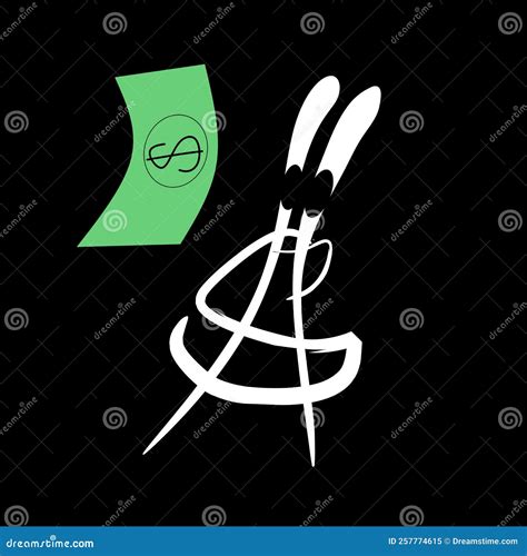 Dollar Design Hand Drawing Sketch Unique Stock Illustration ...