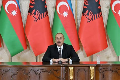 Azerbaijani And Albanian Presidents Made Press Statements Updated Photo