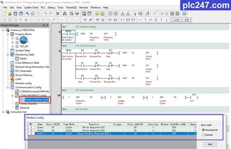 Plc Inovance Modbus Rtu Yaskawa V Tutorial Plc