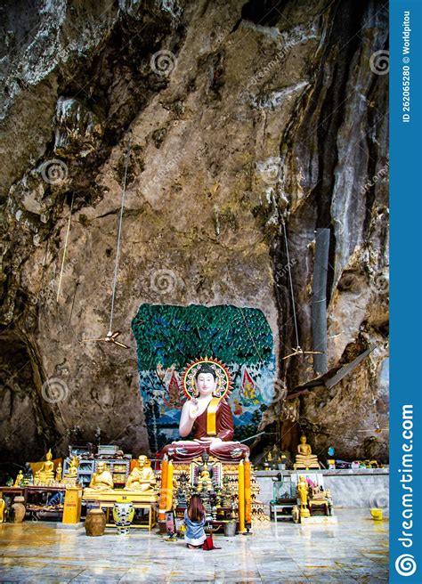 Aerial View of Wat Tham Suea or Tiger Cave Temple in Krabi, Thailand ...