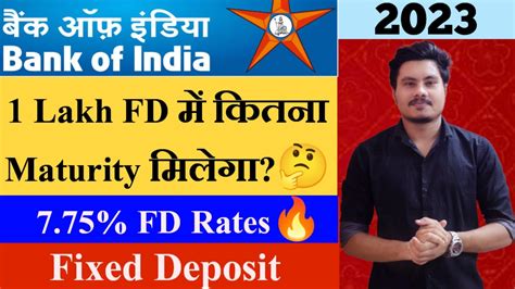 Bank Of India Fd Interest Rates Bank Of India Fixed Deposit