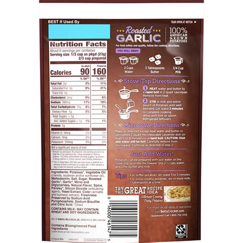 Betty Crocker Savory Roasted Garlic Potatoes 47 Oz