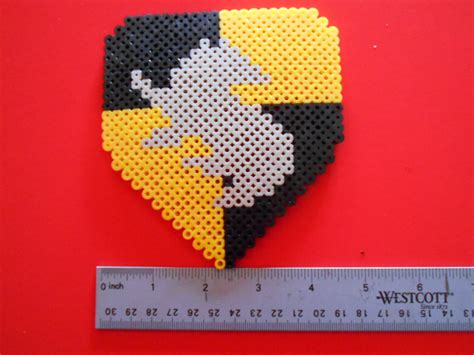 Harry Potter Hufflepuff House Banner Perler Bead Art Etsy