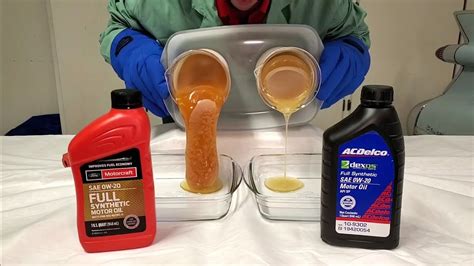 Ford Motorcraft Vs Gm Dexos Acdelco Full Synthetic Oil Test Youtube