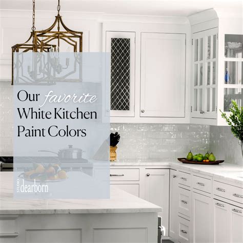 Our Favorite White Kitchen Paint Colors - Studio Dearborn | Interior Design