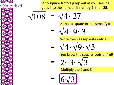 Square Root Of 108 Simplified Radical Form Unlock The Secrets Of Radical Simplification