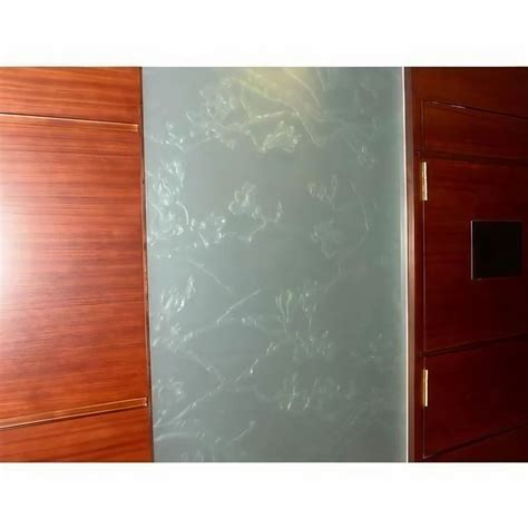 Saint Gobain Glossy Lacquered Etching Glass For Home Office Wardrobes At Rs 200 Square Feet In