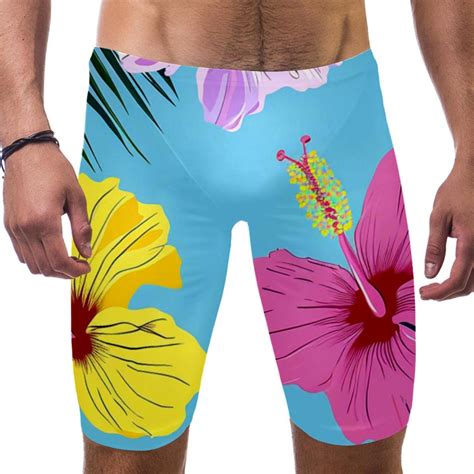 Swim Jammers For Men Mens Bikini Swimwear Modern Tropical Plant