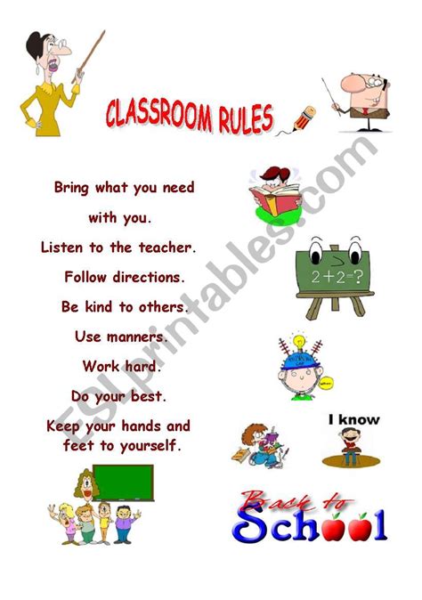 Classroom Rules Poster C3d