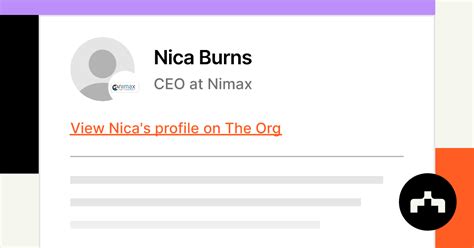 Nica Burns - CEO at Nimax | The Org