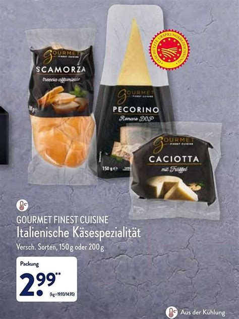 Gourmet Finest Cuisine Italienische K Sespezialit T Angebot Bei Aldi