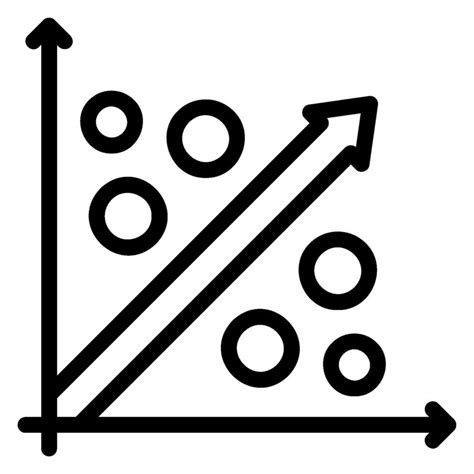 Regression Line Icon 35907036 Vector Art At Vecteezy