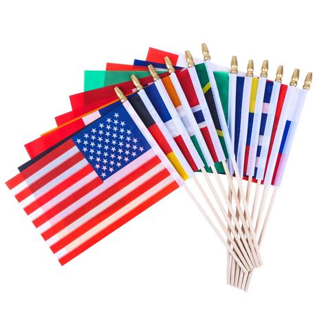 Buy 100 Countries Small Mini s on Stick, International World Country ...