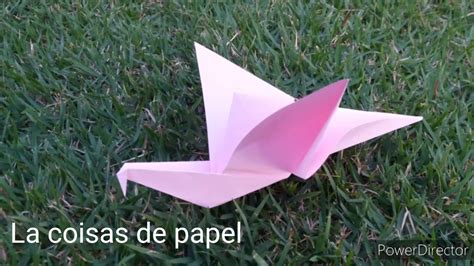 P Ssaro De Papel Que Bate As Asas F Cil Bird Paper Youtube