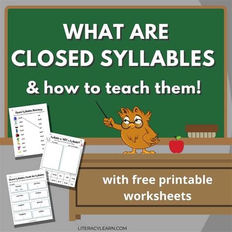 What Are Closed Syllables And How To Teach Them Literacy Learn