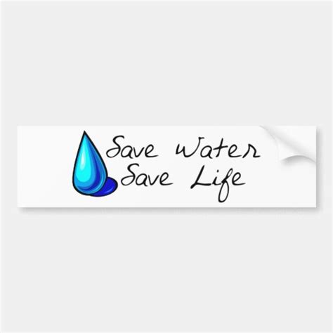 Water Conservation Bumper Stickers, Water Conservation Bumper Sticker ...