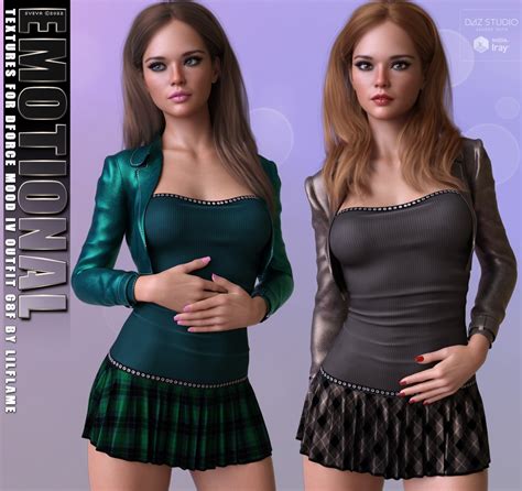 Emotional Textures For Dforce Mood Iv Outfit G F Daz D