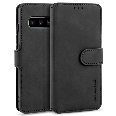 Leder Tasche für Samsung Galaxy S10 Schutz Hülle Flip Case Cover Etui