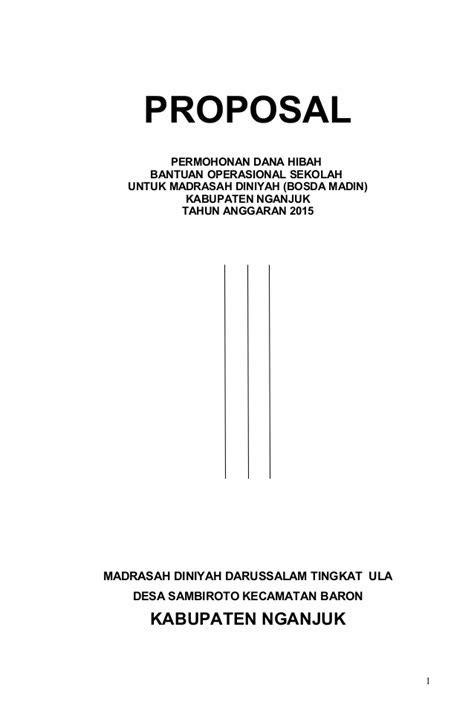 Contoh Cover Proposal Permohonan Dana Kumpulan Contoh Makalah Doc Lengkap