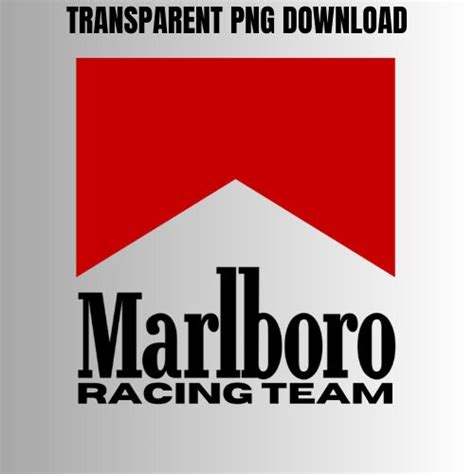 Marlboro Racing Team Logo Transparent PNG Style 11 - Etsy