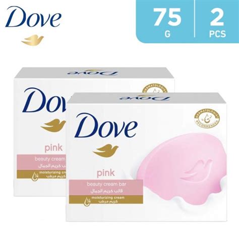 Buy Dove Pink Moisturizing Beauty Cream Bar Soap 2 X 75 G توصيل