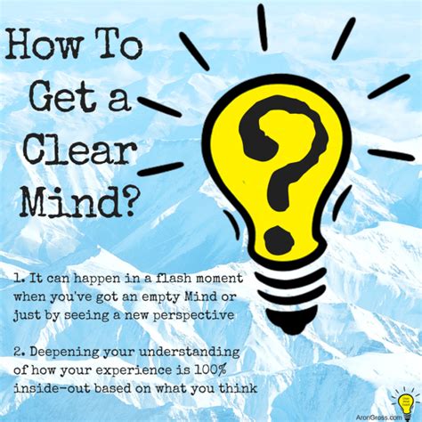 How To Get A Clear Mind Clear Mind Coach💡