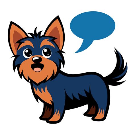Dorkie dog speaks kawaii 48972713 Vector Art at Vecteezy