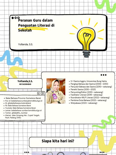 Peranan Guru Dalam Penguatan Literasi Di Sekolah Pdf